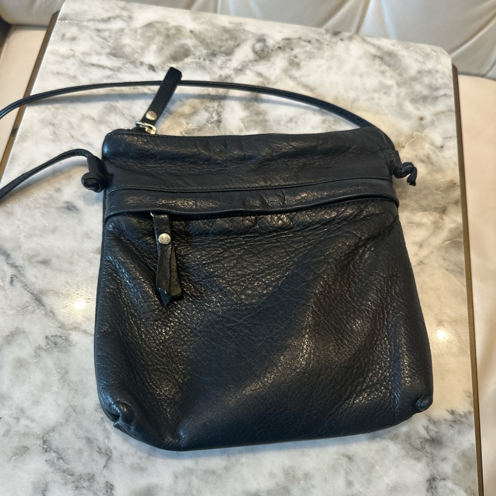 Nine West Black Leather Crossbody Bag